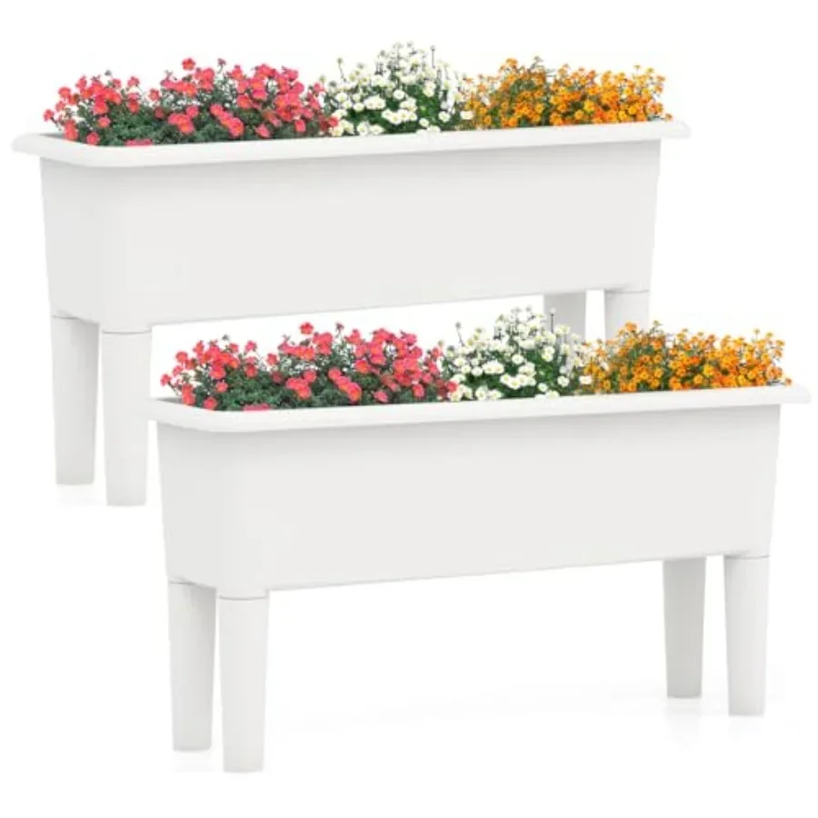 Self Watering Planter - Verhoogde plantenbakken voor buiten, set van