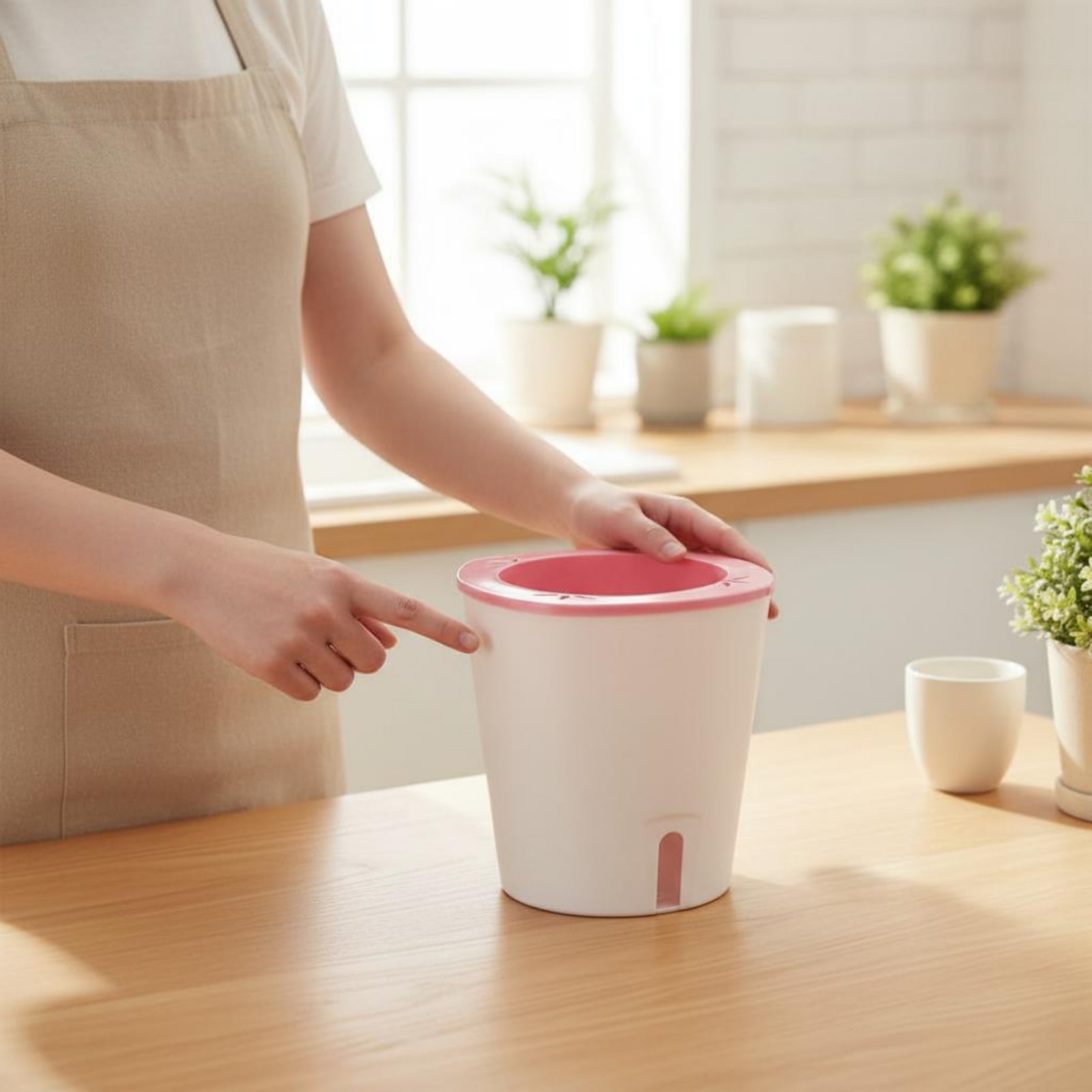 Self Watering Planter - Zelfwatergevende plantenbak Grote zelfwatergevende pot Waterreservoir