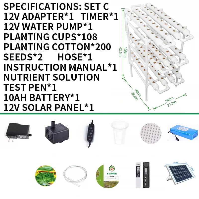 Set voor een systeem voor groe - Hydroponic Kit recensie en prijs